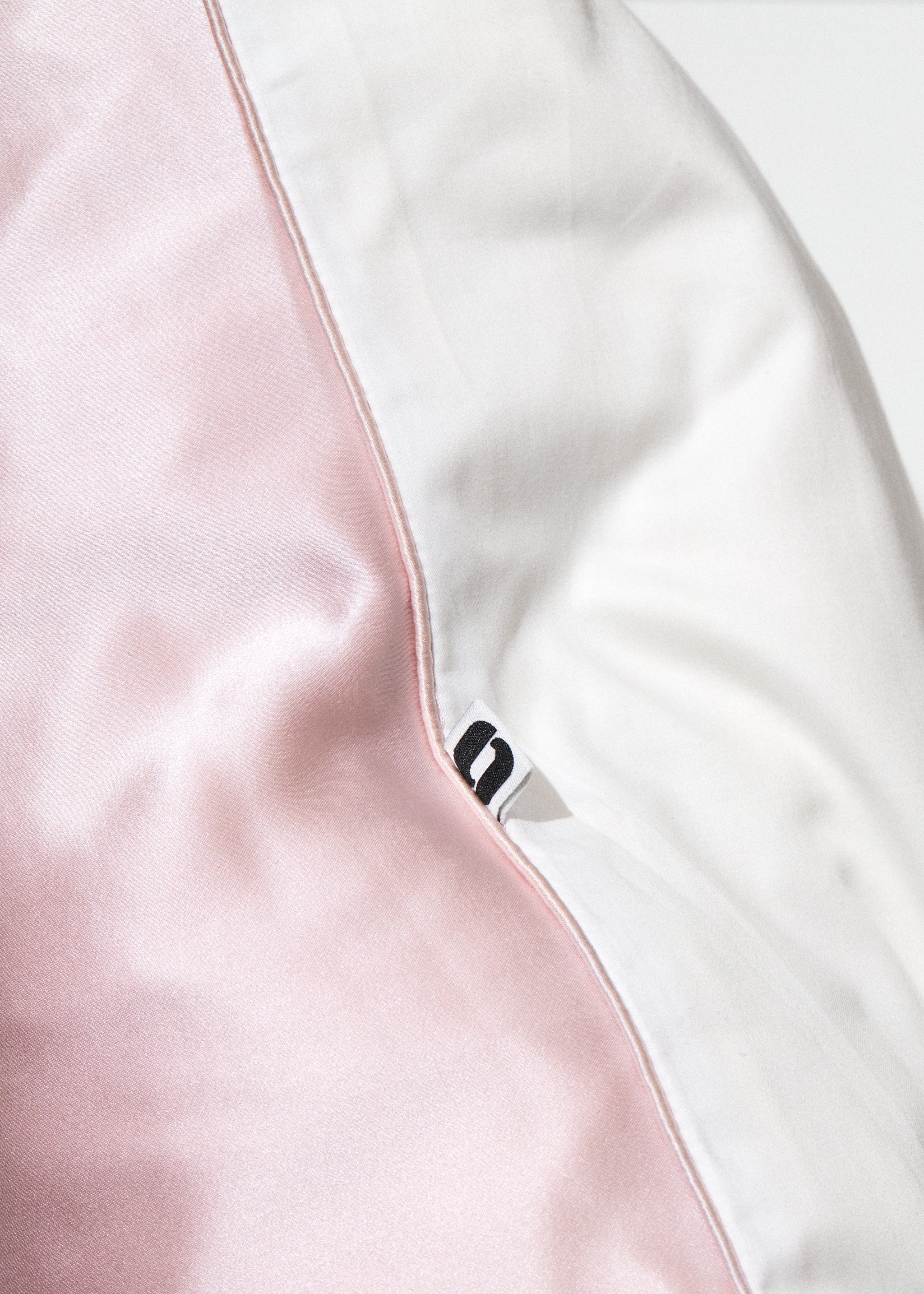 Silk/Cotton Pillowcase - Rose Quartz