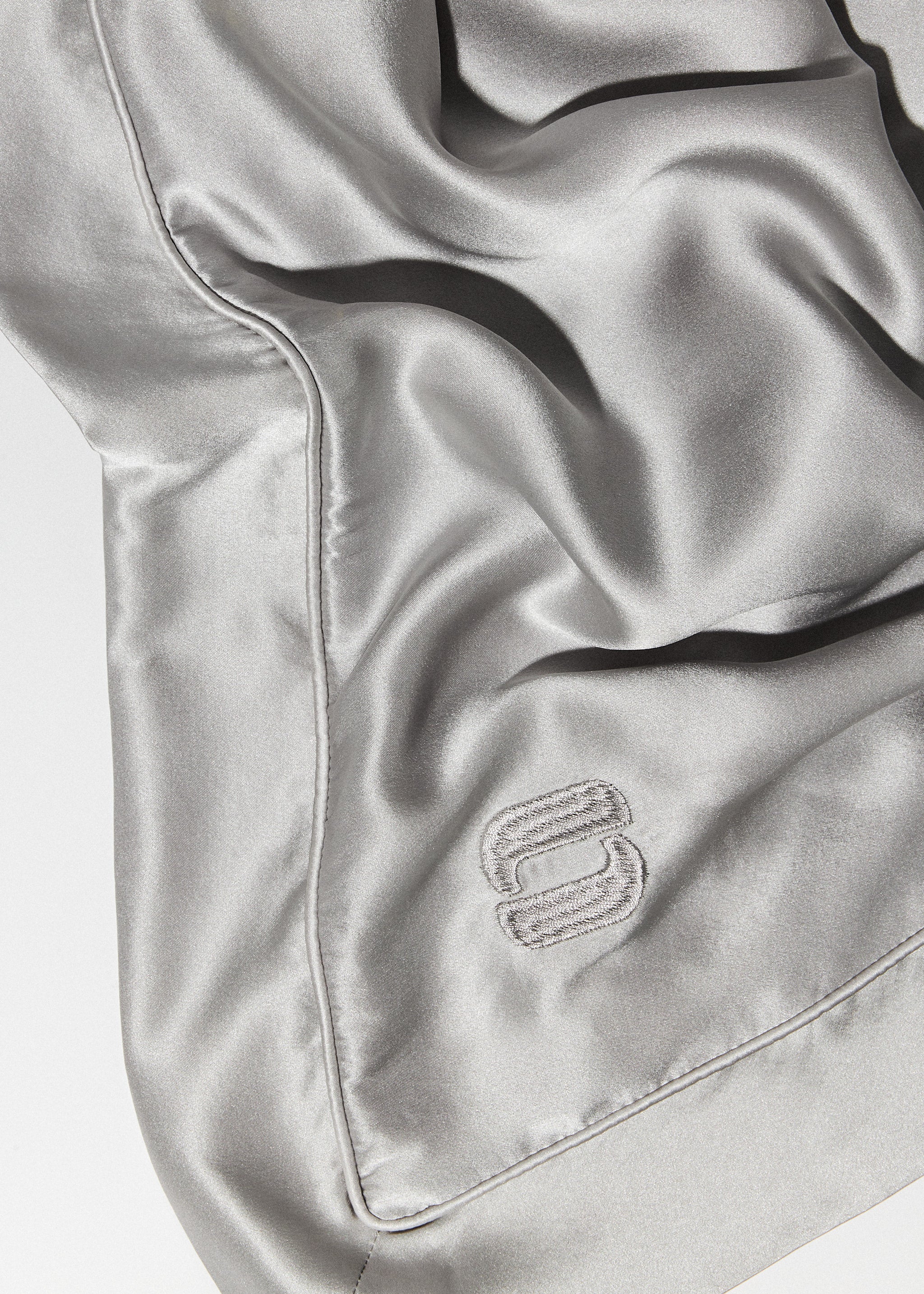 Silk Pillowcase - Light Gray