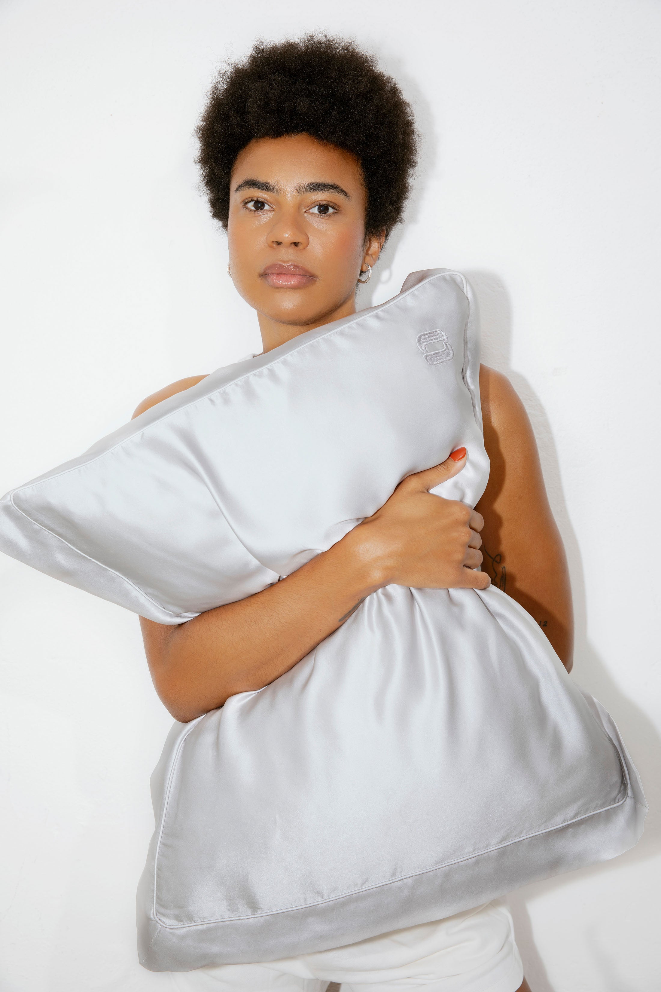 Silk Pillowcase - Light Gray